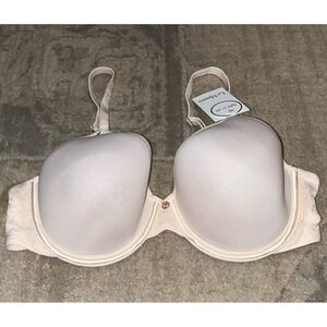New LE MYSTERE Light Luxury Underwire Spacer Bra Shell Nude SIZE 34D